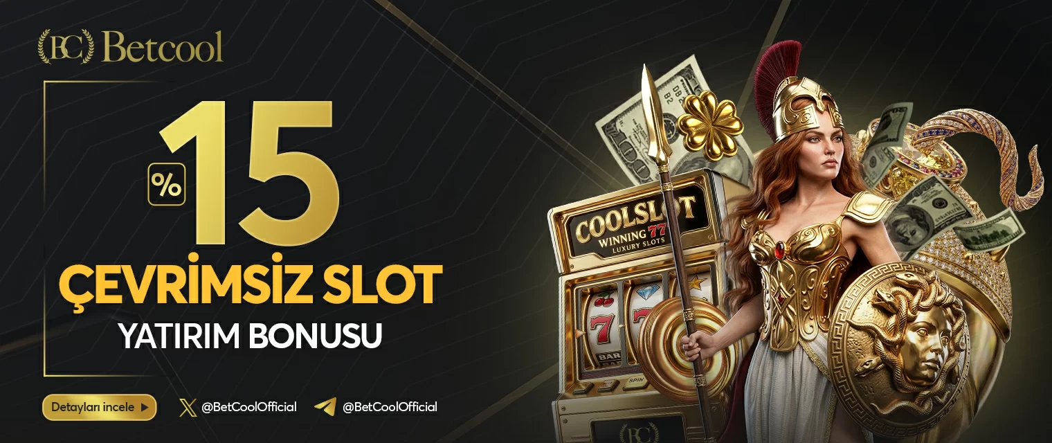 Betcool %15 çevrimsiz slot bonusu