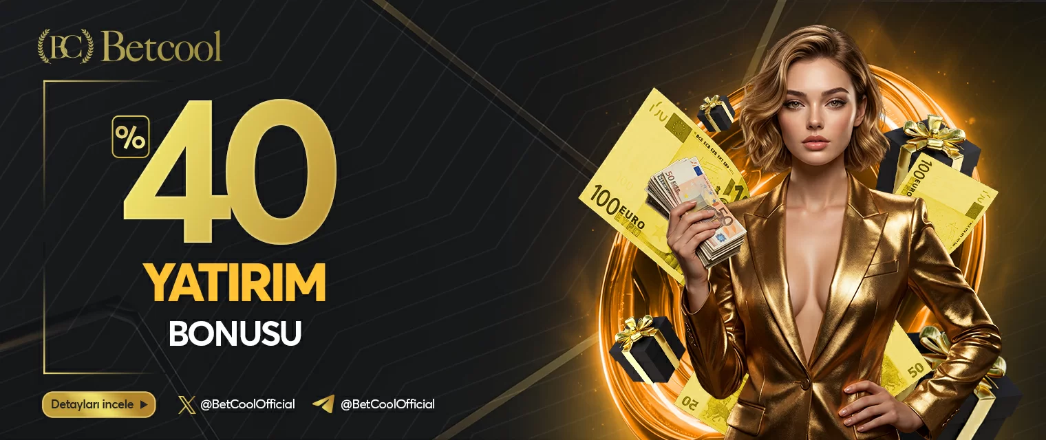 Betcool %40 yatırım bonusu