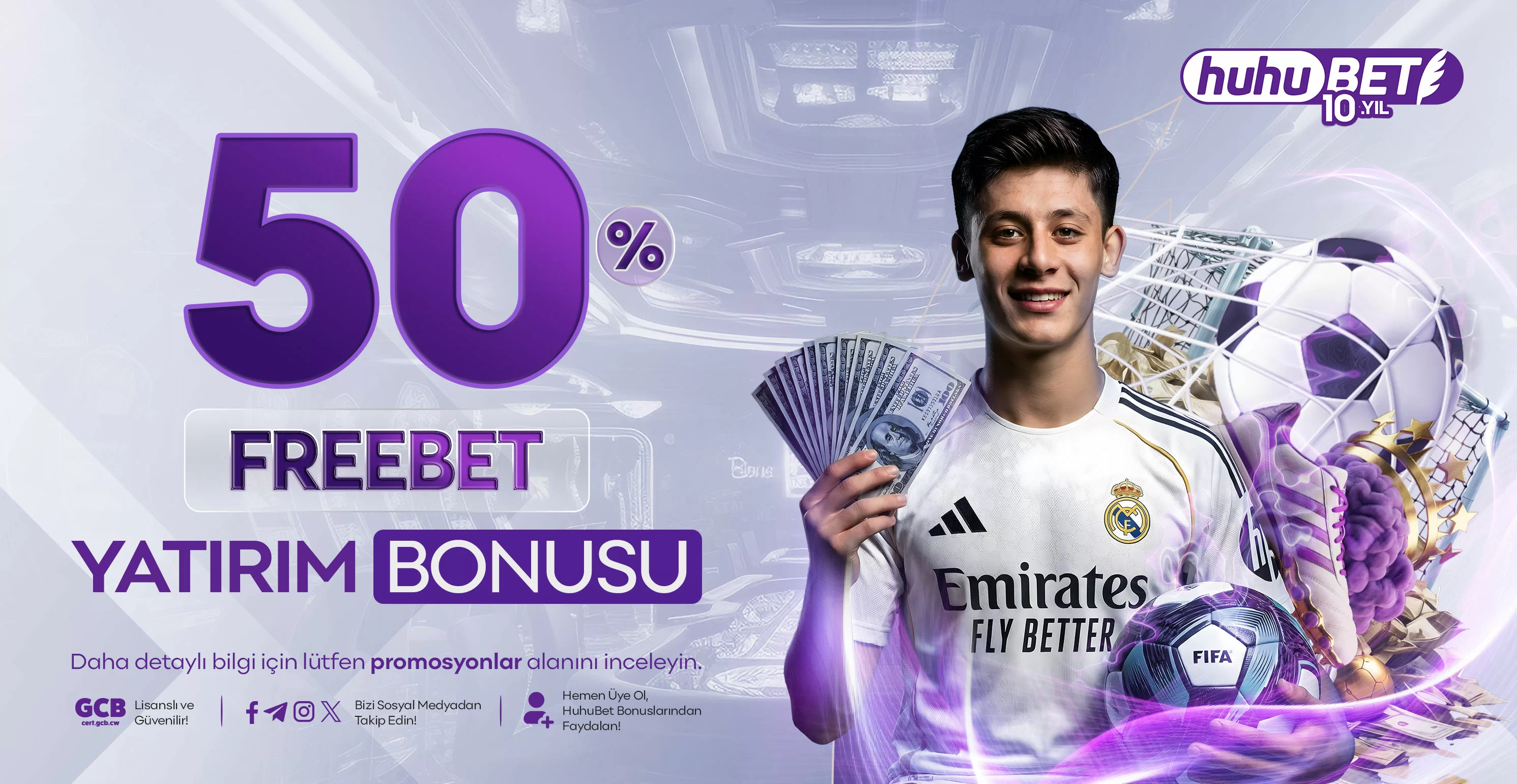 Huhubet İlk Para Yatırmaya 5.000₺ Spor Bonusu